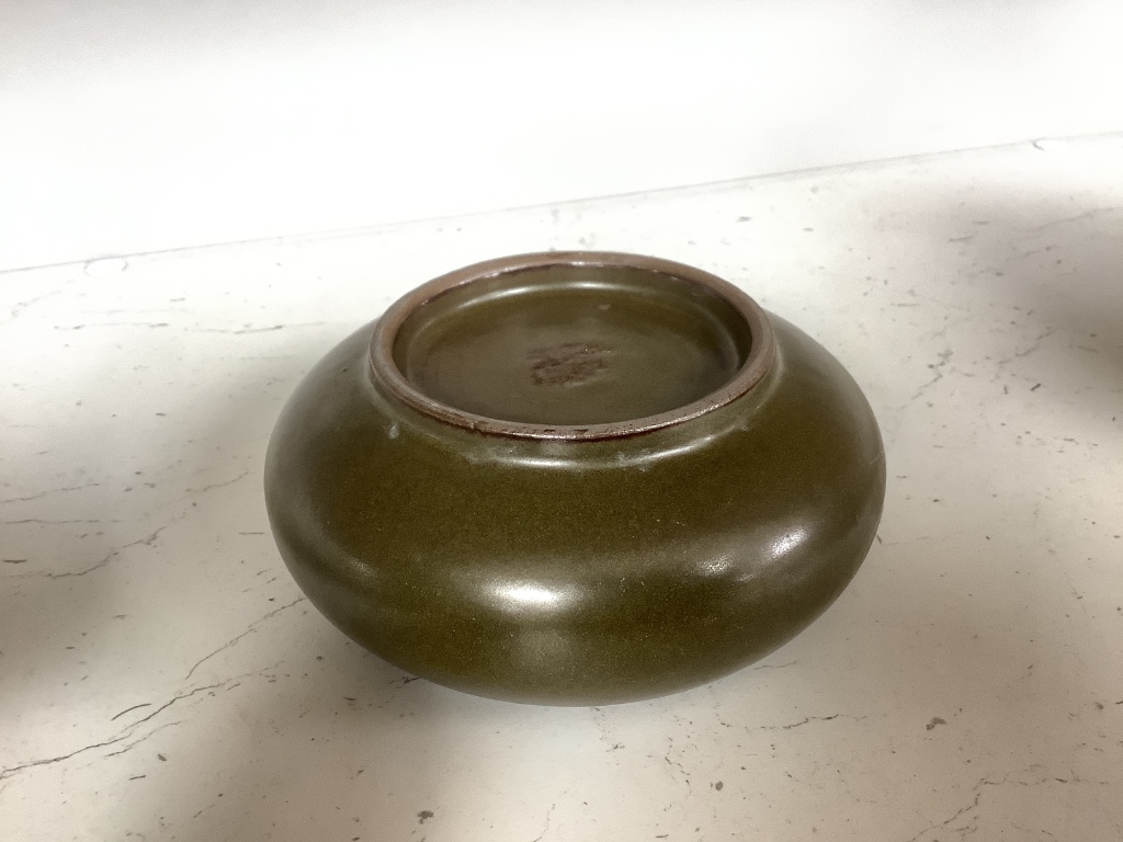 A Chinese tea dust glazed censer, height 6cm